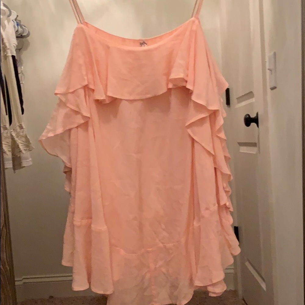 Pink free people tank